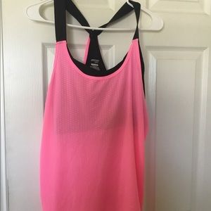 Cute Pink and Black Work Out Top XL 16-18